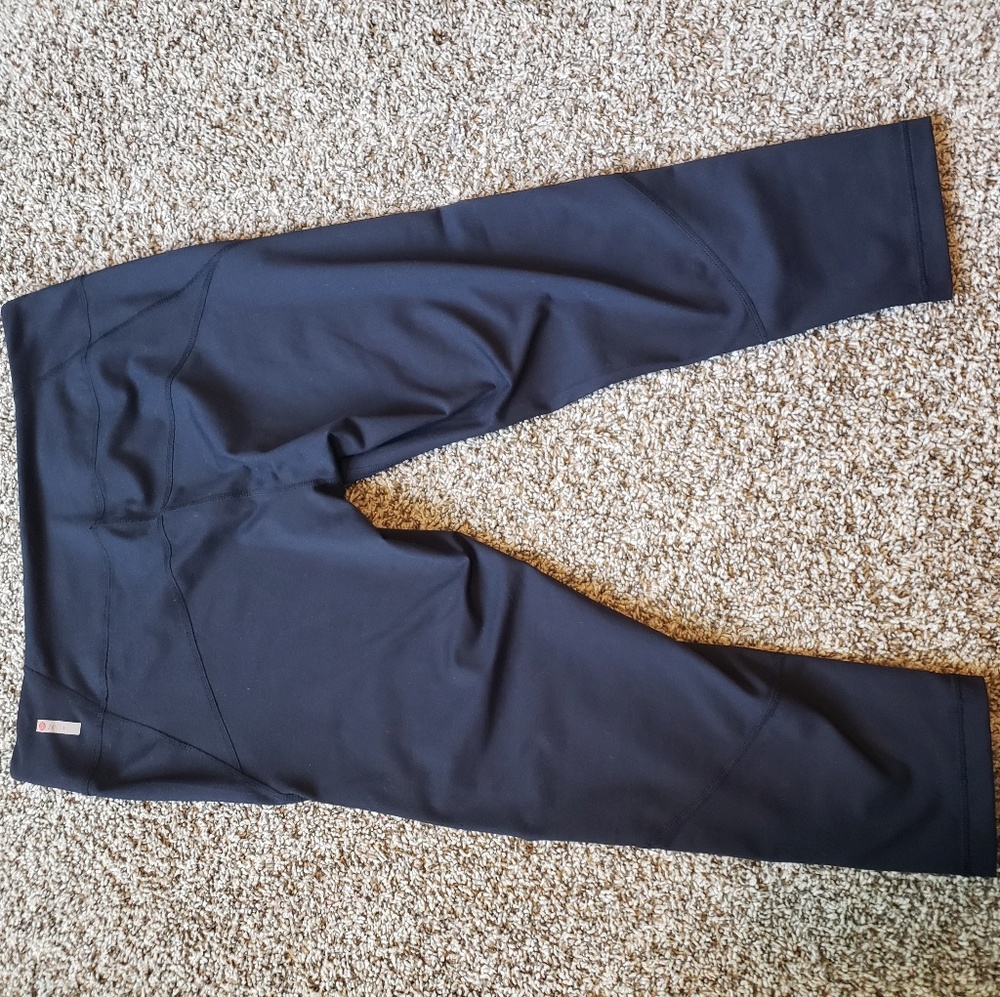 Zella Womens Black Crop Tights size Large